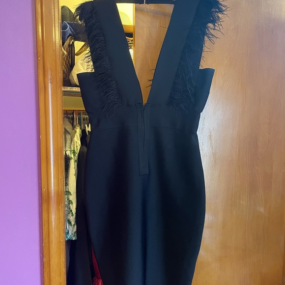 Fashion nova feather dress - Picture 6 of 7